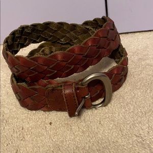 American eagle outfitters braided leather belt